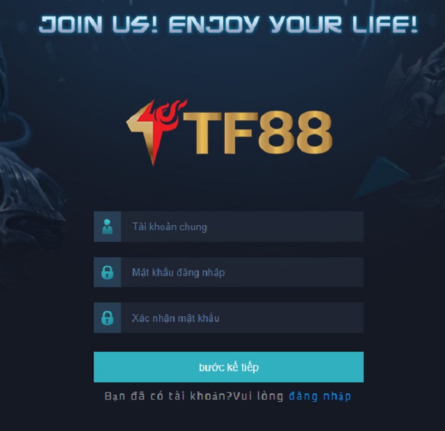 Đăng nhập tại App TF88 Mobile