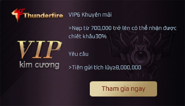 Kim cương là VIP cao nhất tại nhà cái