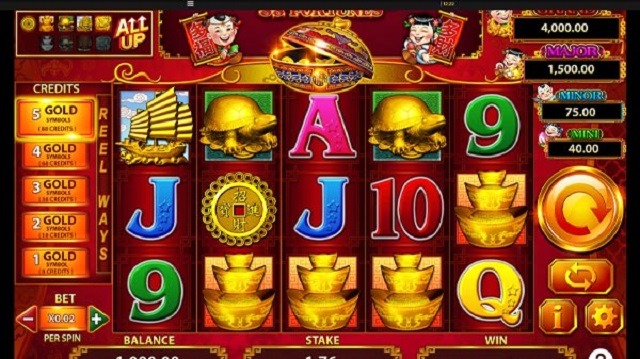 Giao diện chơi game slot tại nhà cái TF88