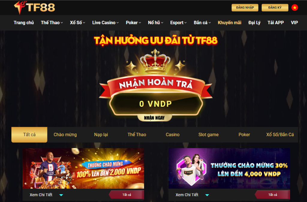 Khám phá sự hấp dẫn của TF88bet Promotions: Những khuyến mãi đặc biệt hàng tháng